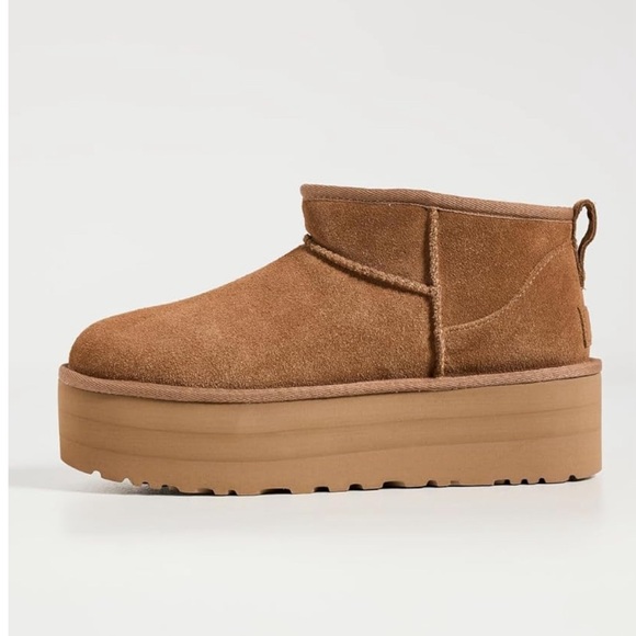 UGG Women’s Classic Ultra Mini Platform in Chestnut - Picture 2 of 13